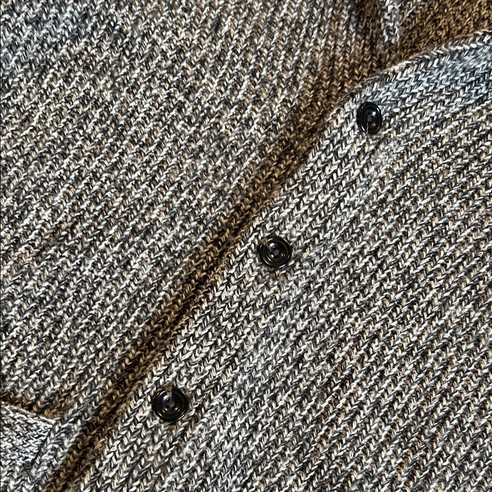Abercrombie & Fitch Marled Knit Shawl Collar Button Cardigan Size M - Picture 5 of 8